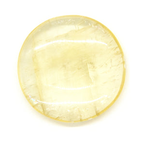 Yellow Calcite Pillow Palm Chakra Stone