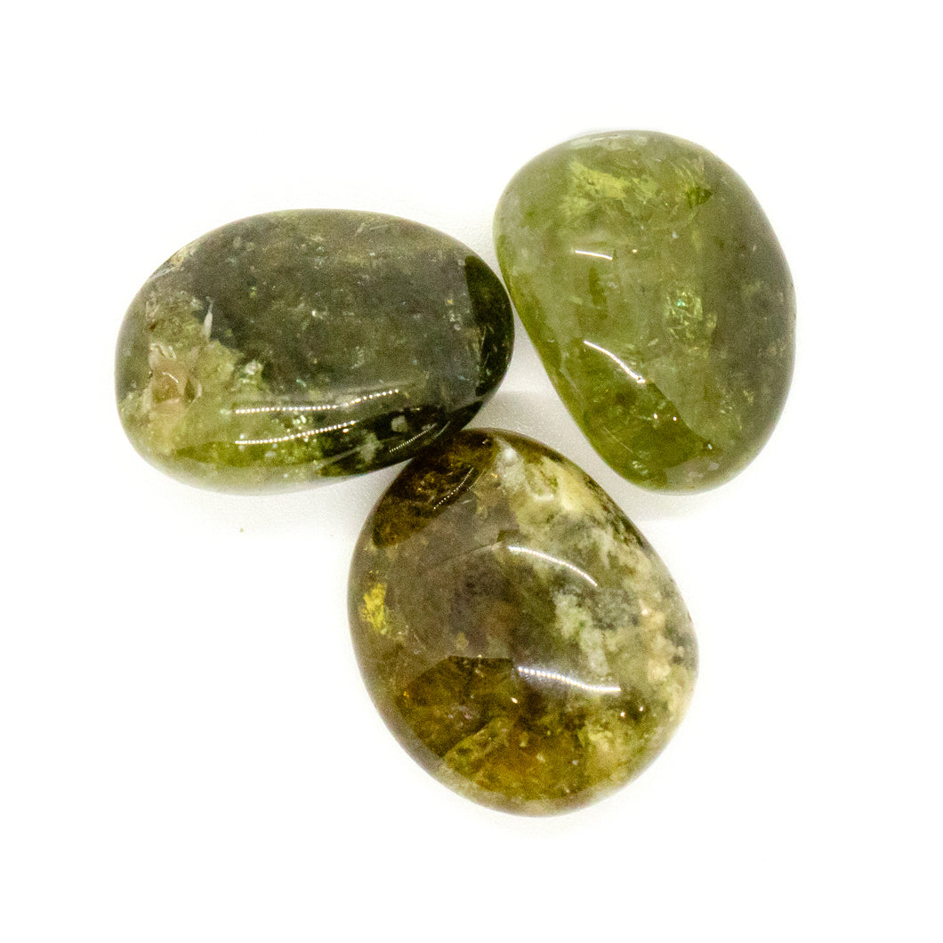 Green Garnet Tumbled Chakra Stone