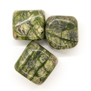 Jungle Green Serpentine Tumbled Chakra Stone