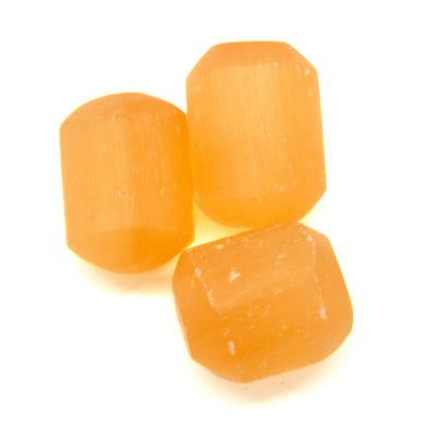 Peach Selenite Tumbled Chakra Stone