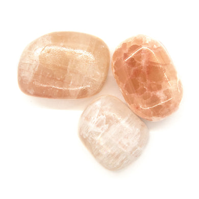 Strawberry Calcite Tumbled Chakra Stone