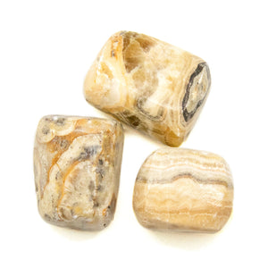 Tiger Calcite Tumbled Chakra Stone