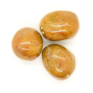 Yellow Moss Agate Tumbled Chakra Stone