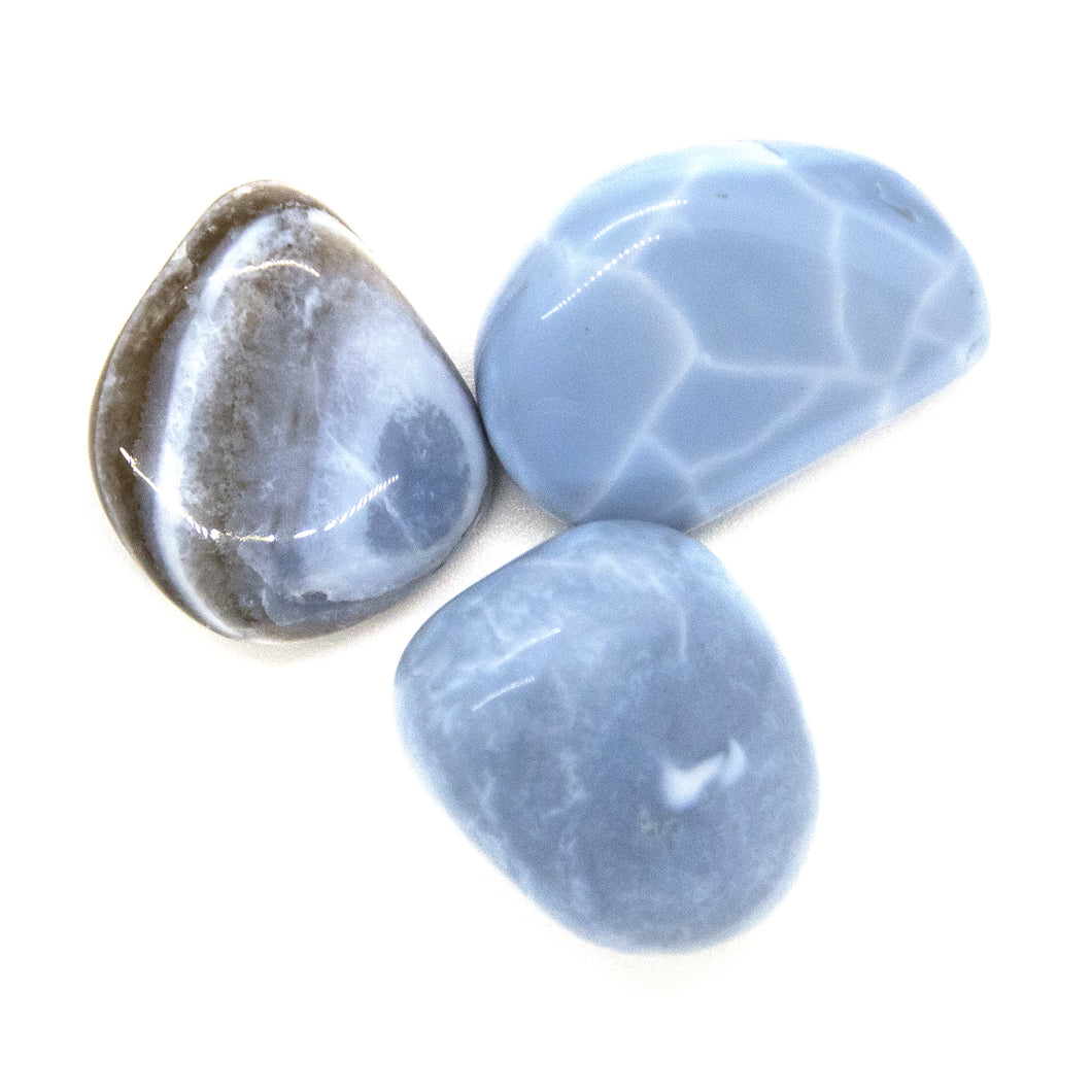 Blue Opal Tumbled Charka Stone