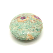 Load image into Gallery viewer, Ruby Fuchsite Pillow Palm Chakra Stone