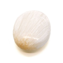 Load image into Gallery viewer, Scolecite Pillow Palm Chakra Stone