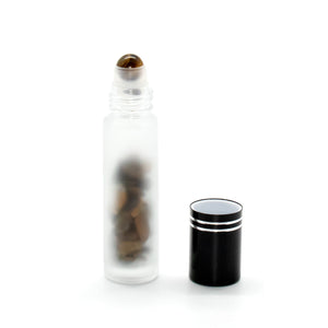 Tiger's Eye Chakra Stone Essential Oil Container